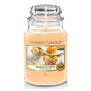 Bougie Yankee Candle Glace à la Mangue 623g