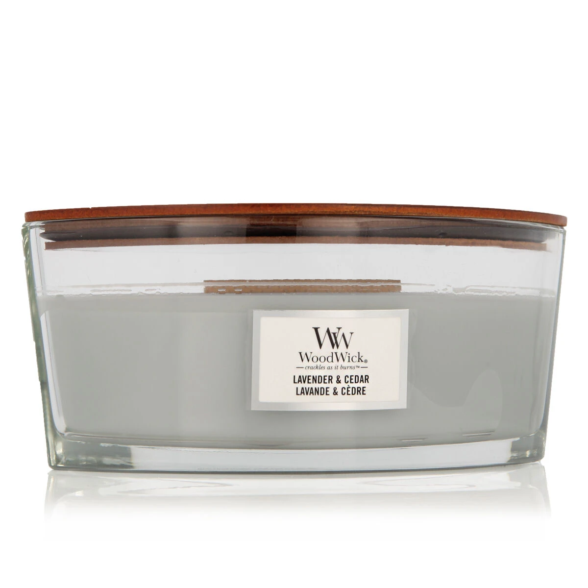 Bougie Woodwick Lavande et Cèdre 453g